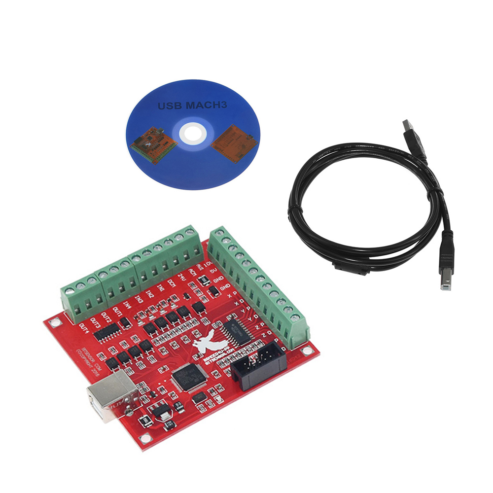 Breakout Board CNC USB MACH3 4 - Mach3 Usb Cnc Controller 4 Axis 100Khz ulasan dan harga