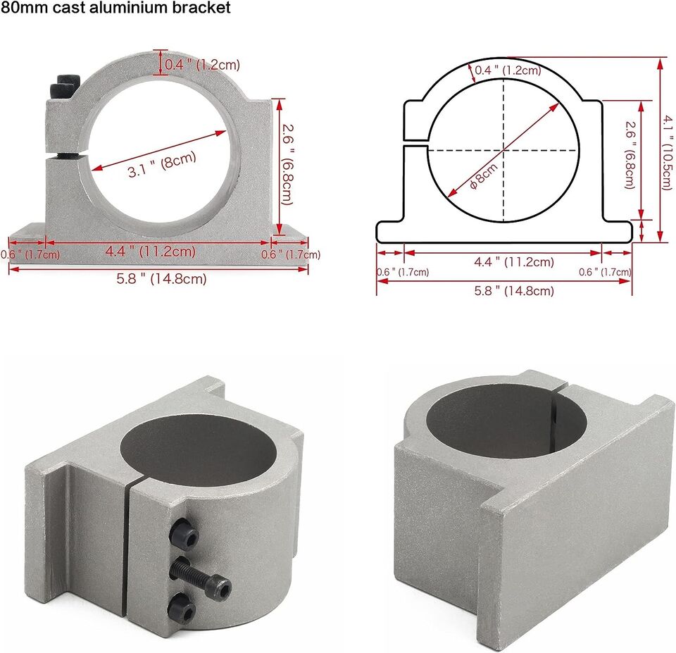 【EU/USA】Water Cooling Spindle  - 2.2Kw Water Cooled Spindle Kit Vfd ulasan dan harga